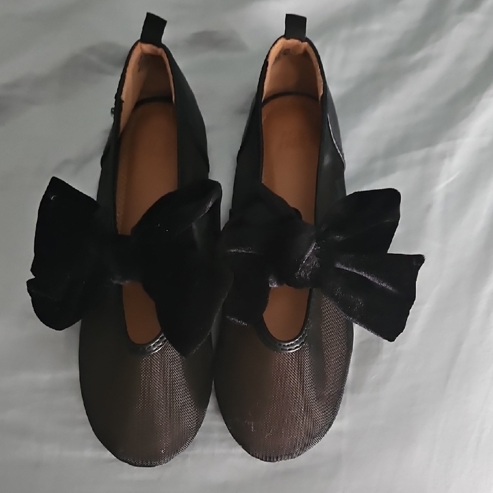H&M Black Kids Dress Shoes with Bow